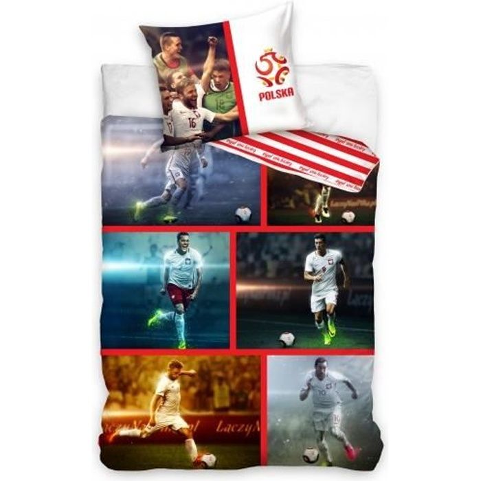 Lewandowski Multicolore 160 x 200 cm Carbotex Housse de Couette Pologne
