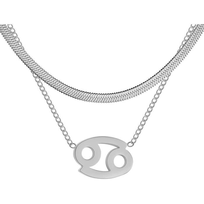 Collier Surfiste Signe Du Zodiaque Gémeaux En Cuir Réglable - Fait Main - Unisexe - Neuf