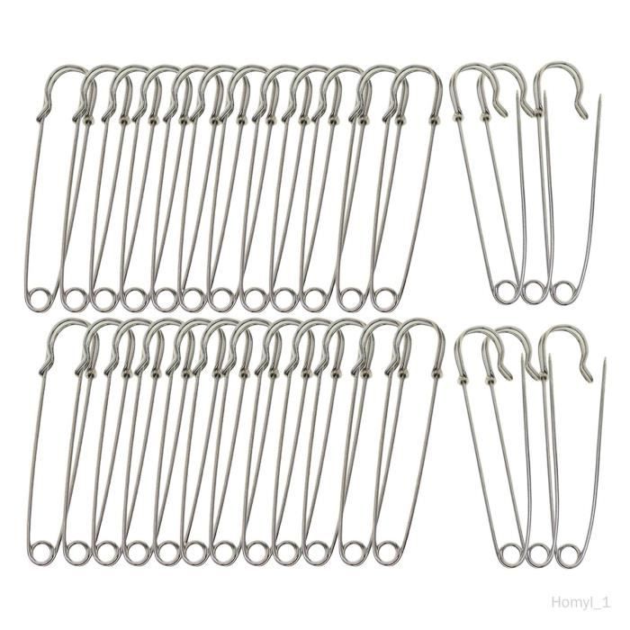 Épingles De Sûreté 34 Mm - Lot De 30 - Marque Hemline - Neuf Pour Mercerie Et Couture