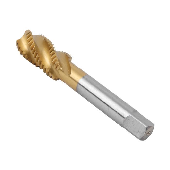 Taraud M5 HSS Revêtu Titane - Filetage Spiral Pour Trous Borgnes Et Matériaux Collants - Outil Professionnel Mécanique