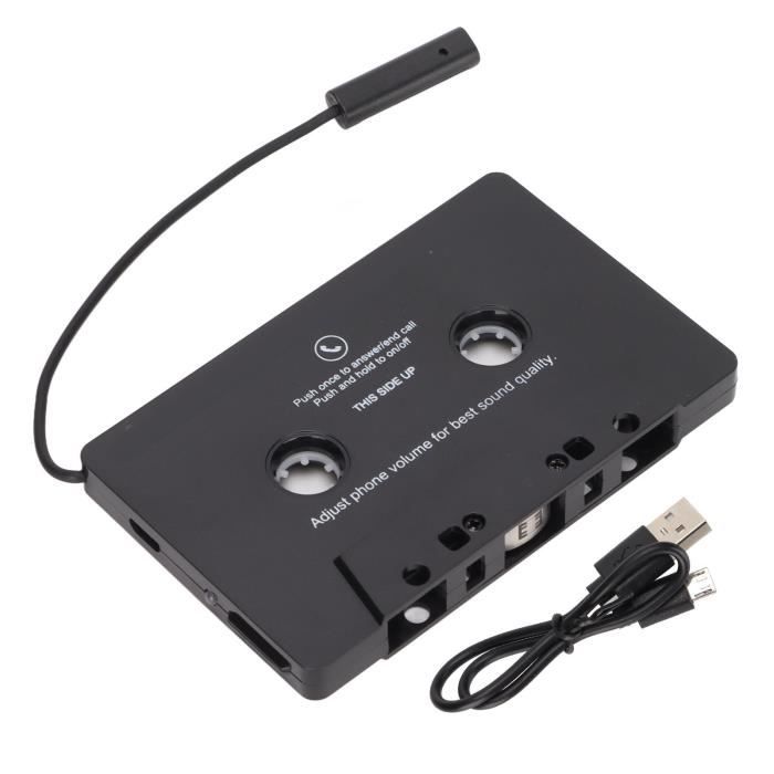 Récepteur de cassette Bluetooth audio de voiture avec adaptateur auxiliaire