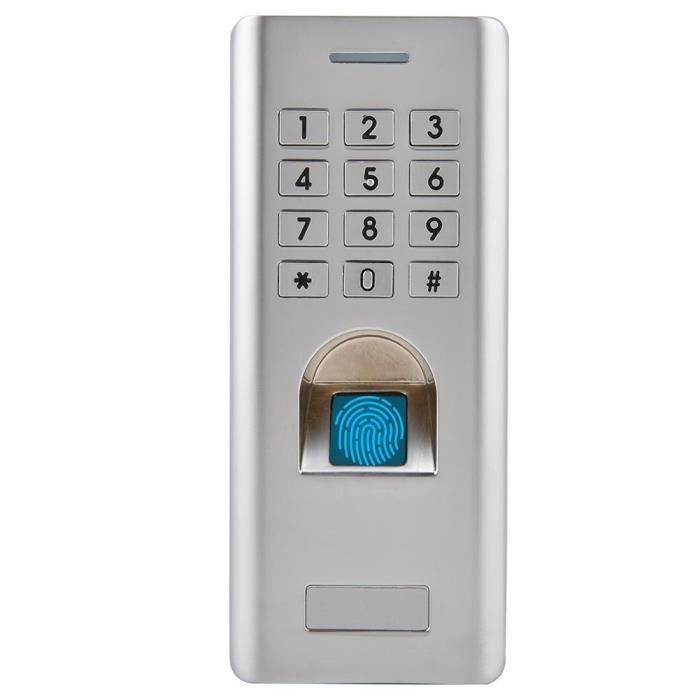 LOYEMAADE Serrure de porte avec empreintes digitales, serrure de porte, ouverture par empreinte digitale, application, carte de clé, clé manuelle, serrure intelligente