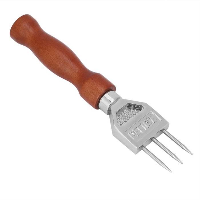 Pique à Glace Manuel - Acier Inoxydable Avec étui - Poignée En Bois Antidérapante - Pour Bar, Cuisine, Cocktail, Camping - 5