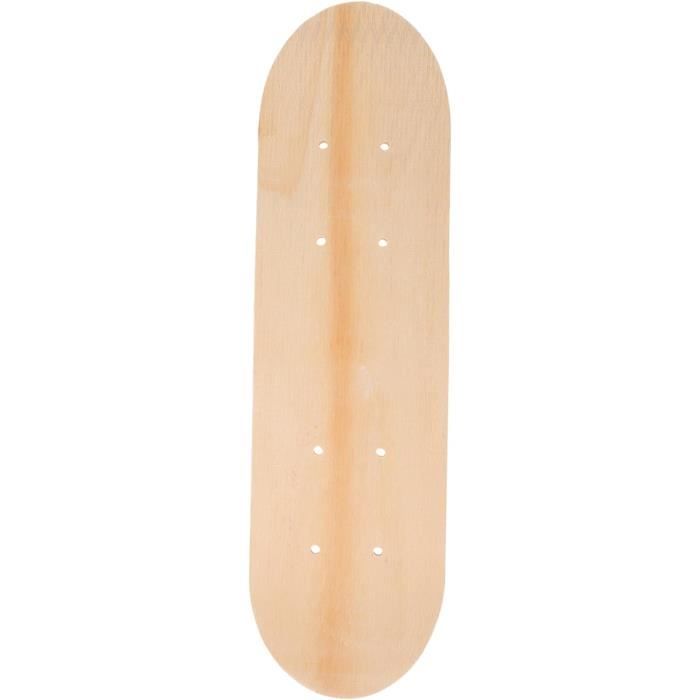 Didiseaon Lot de 3 planches de skateboard à faire soi-même - Double queue - Surface lisse - 43 cm - Skateboard vierge pour débutants et activités familiales