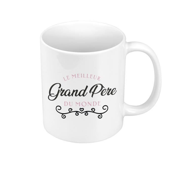 Mug Céramique Le Meilleur Grand Père du Monde Famille Papi - Cdiscount ...