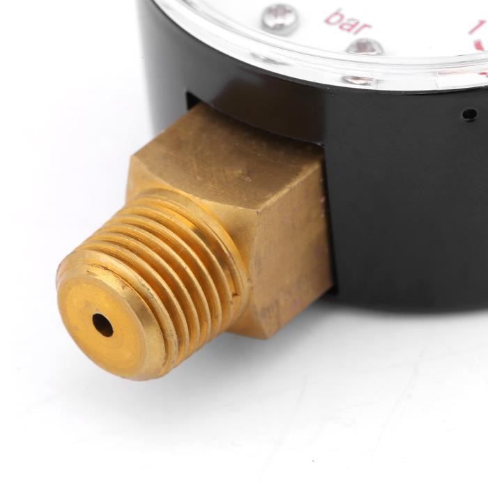 Manomètre Basse Pression 0-2.5 BAR OXYTURBO - Pour Acétylène Avec Joint - Attaque 1/4" - Neuf