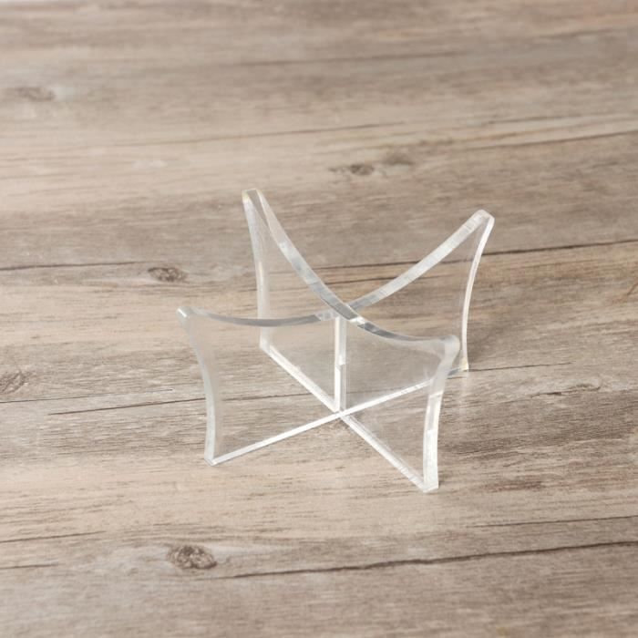 Support De Balle Acrylique GIAK - Lot De 2 - Pour Basketball, Football - Présentoir Transparent
