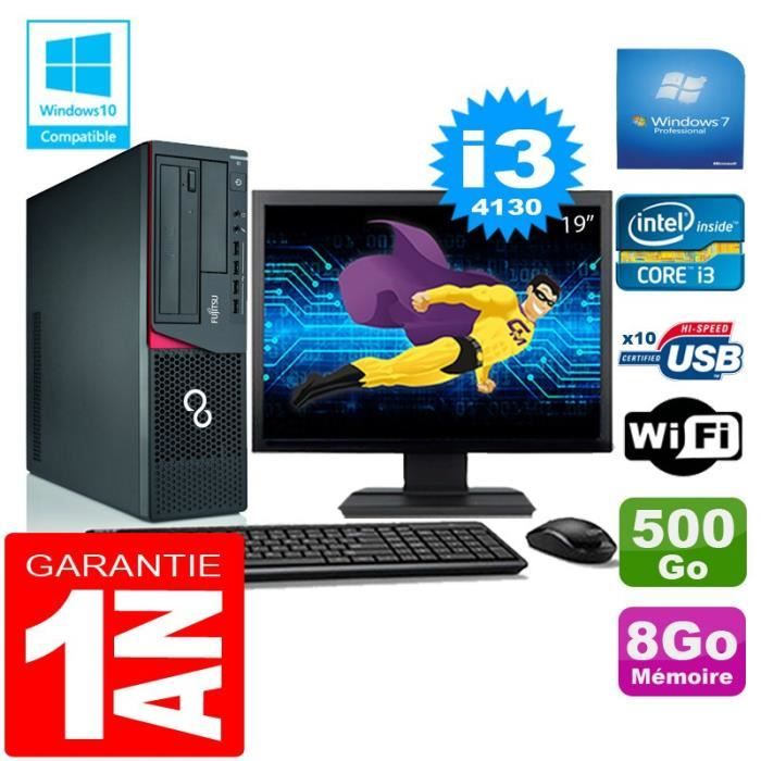 PC Fujitsu Esprimo E720 E85+ SFF I3-4130 RAM 8Go