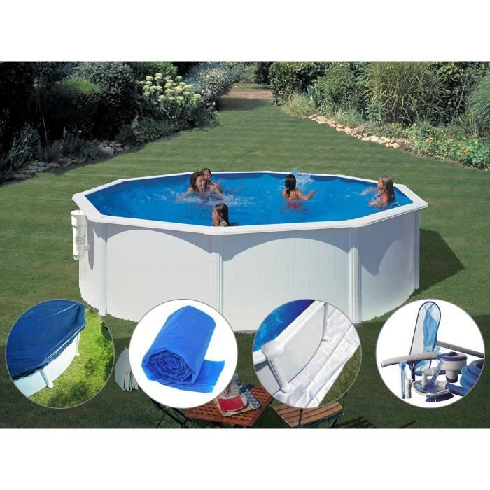Kit Piscine Acier Blanc Gre Bora Bora Ronde 3 70 X 1 22 M Bache Hiver Bache A Bulles Tapis De Sol Kit D Entretien Blanc Achat Vente Piscine Kit Piscine Acier Blanc Gre Cdiscount