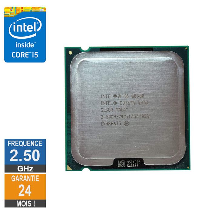 Acheter Processeur Intel Core 2 Quad Q8300 2.50GHz SLGUR LGA775 4Mo Reconditionné - 15,17 € Processeur Intel Core 2 Quad Q8300 2.50GHz SLGUR LGA775 4Mo Reconditionné - Intel reconditionné disponible sur Cdiscount Seconde Vie