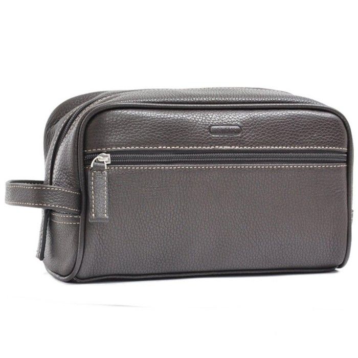 Trousse De Toilettes Gérard Hénon Collection Vintage 7108 Cuir De Vachette Vintage