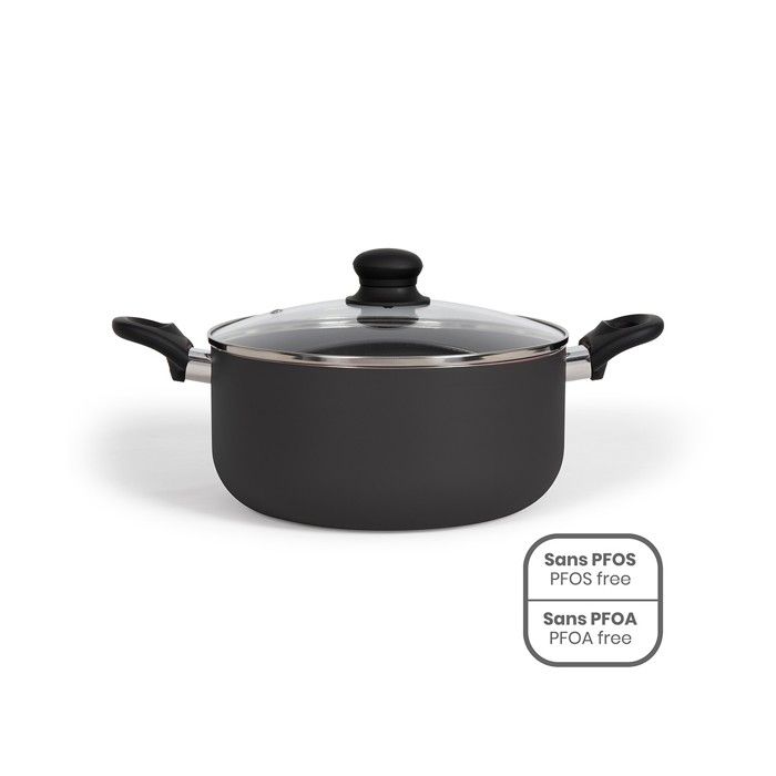 Faitout 24 cm LIVOO MEP150R Antiadhésif sans PFOA ni PFOS Poignées silicone Tous feux dont induction - vue 2