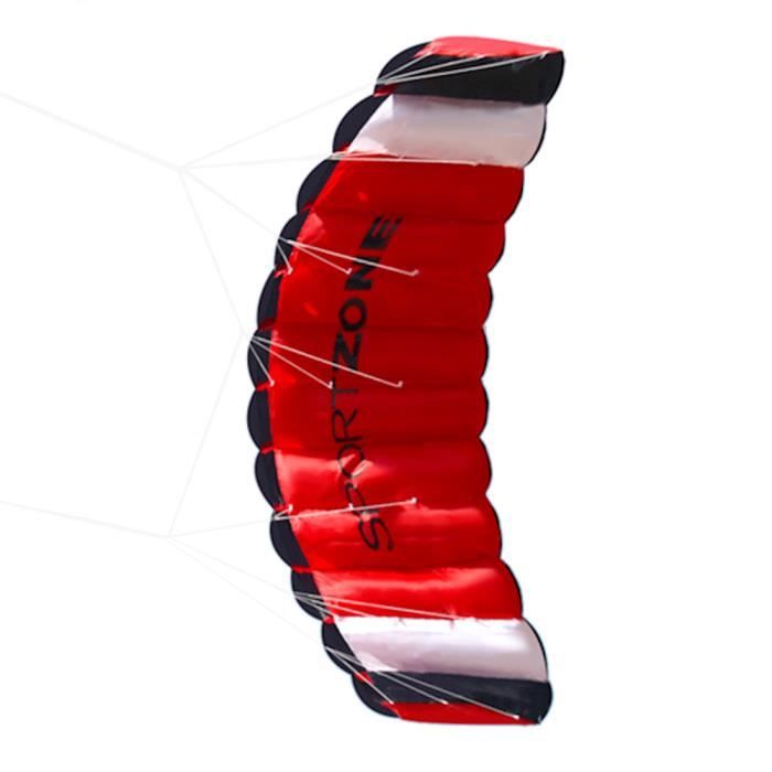 HoveeLuty Cerf-Volant en parafoil à Double Ligne en Tissu écossais, pour Le Surf, la Plage, Jouets d'extérieur Amusants, cerf-Volant électrique en Tissu écossais Bleu, de Plage à Double Ligne p