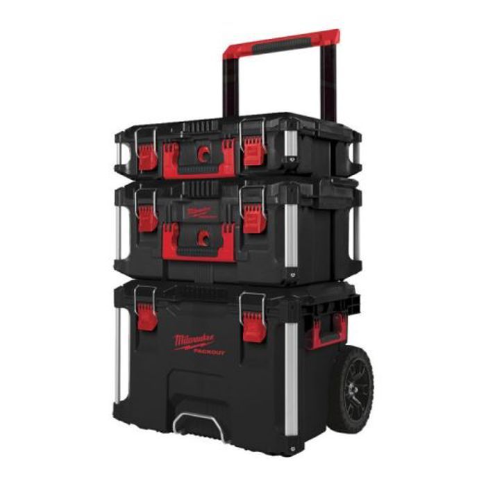 Pack 3 pièces (Trolley - Coffret large - Coffret) PACKOUT - MILWAUKEE - 4932464244