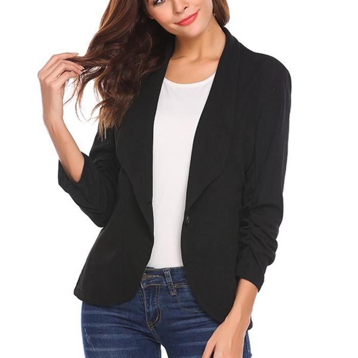 blazer femme noir