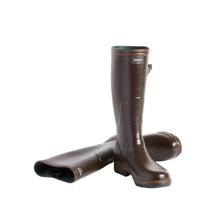 Bottes de pluie Aigle Terra Pro Vario AIGLE Marron Homme Caoutchouc Haute Brun Cdiscount Chaussures