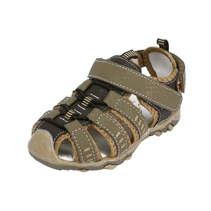 Enfants Enfants Chaussures Pour Bebe Fille De Garcon Ferme Toe Plage Sport Sandales Chaussures Sneaker Marron Marron Cdiscount