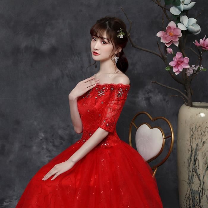 Robe rouge nouvel an store