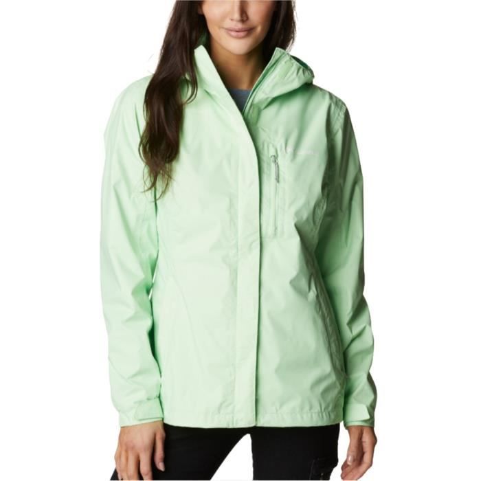 Veste de randonnée imperméable Columbia Pouring Adventure II - Femme/Adulte - Vert