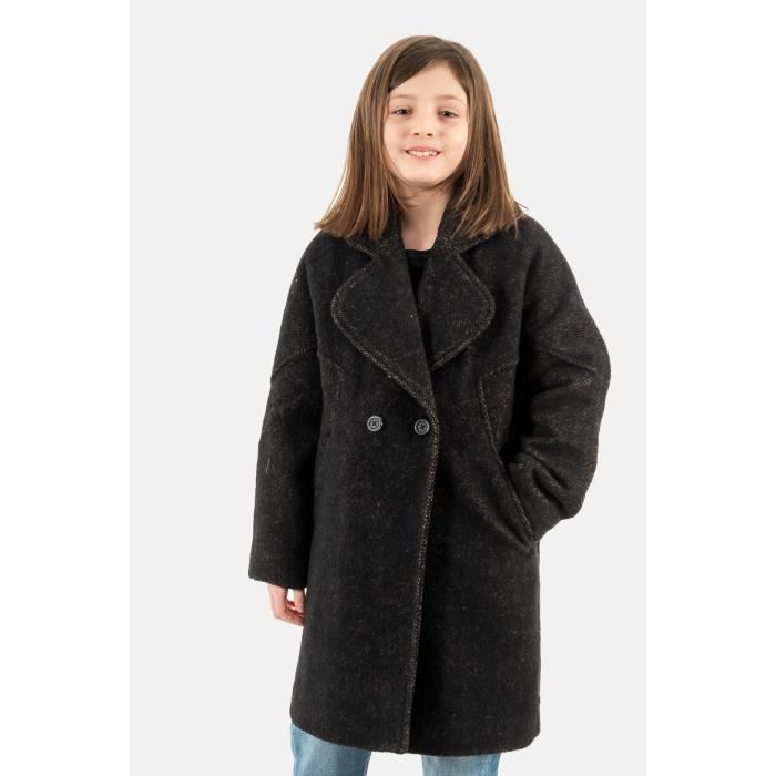 Blouson d hiver pour enfant fille Le Temps Des Cerises shawgi 8003 Marron