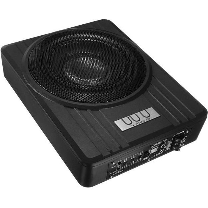 NEUFU 600W 12V Caisson De Basse Ampli Voiture Subwoofer Plat