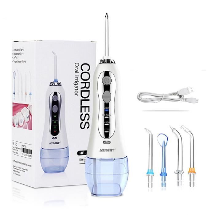 Hydropulseur Dentaire FlossJet Professionnel 300ml - NEUF, Rechargeable USB, 4 Modes, étanche IPX7 - Parfait Pour L'hygiène Bucco-dentaire