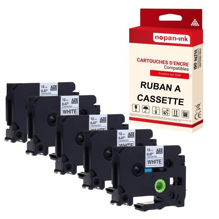 Cassetta Nastro Compatibile Brother P-Touch TZ/TZe - Multicolore, 9-36mm