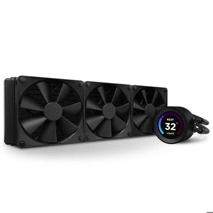 NZXT Kraken Elite 360 - Kit de Watercooling tout-en-un 360 mm pour processeur avec écran LCD grand angle personnalisable