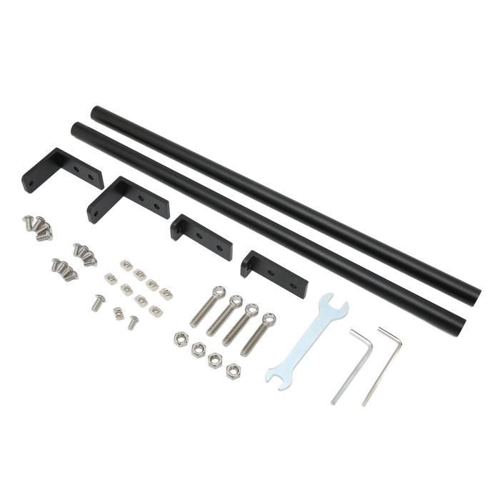 Table D'imprimante 3 Niveaux Avec Prises USB Et Roulettes - Support Réglable Pour Imprimante 3D, Laser - Noir