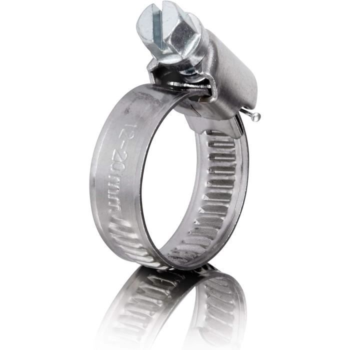 Lot De 20 Pour Tuyaux Eau, Carburant, Gaz Colliers Serrage