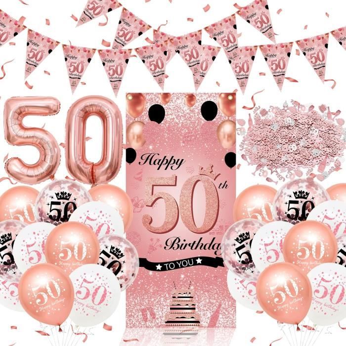 Deco anniversaire 50 ans - Décoration joyeux anniversaire 50
