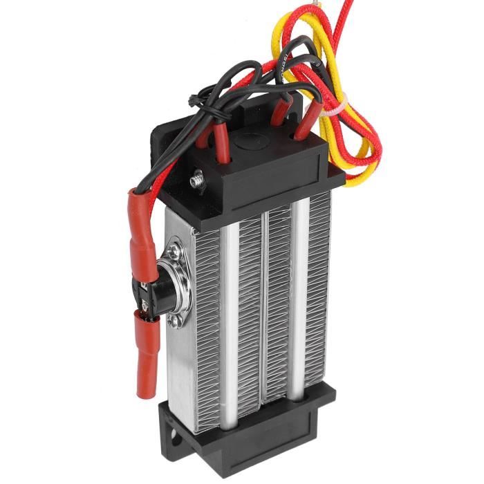 Réchauffeur D'Air PTC 12V 300W Mini Chauffage à Air - Ventilateur Thermistor Chauffant