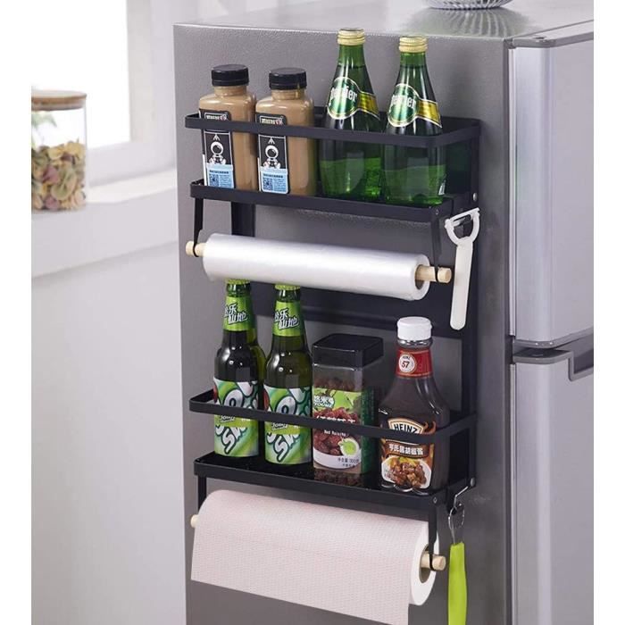 Barre Porte-serviettes Magnétique, Porte-serviettes Magnétique Pour Réfrigérateur, Porte-serviettes Multifonction Pour Salle De Bain, Toilettes, Sans Perçage, Blanc