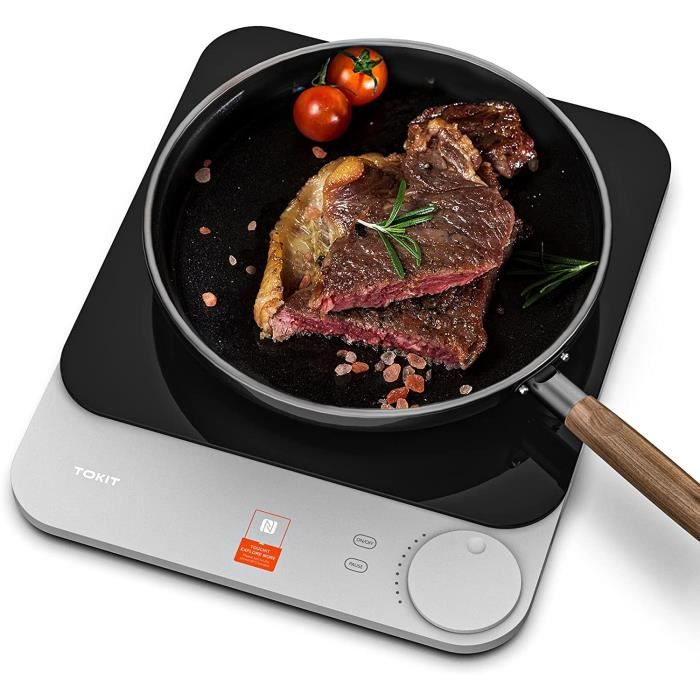 TOKIT Plaque de Cuisson Induction Portable 16mm Ultramince Plaque de