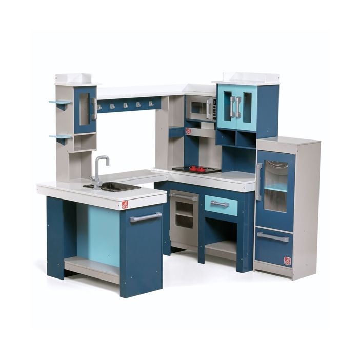 Step2 Grand Walk In Kitchen Grill Cuisine Enfant en Bois avec Kit d accessoires Cdiscount Jeux Jouets