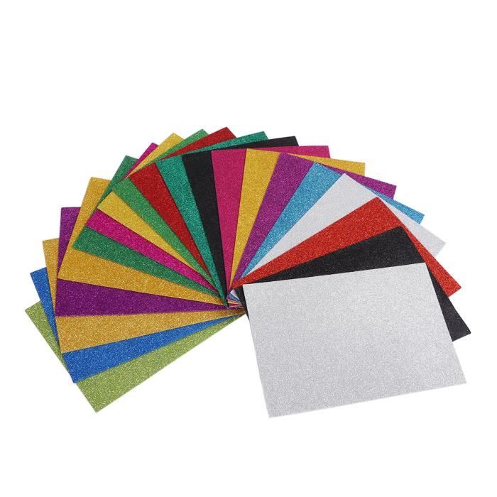 Unique Bargains Feuilles de Mousse EVA Noires 10,8 x 8,5 Pouces 1,7 mm d'Épaisseur Feuilles de Mousse pour Artisanat 15 Pcs