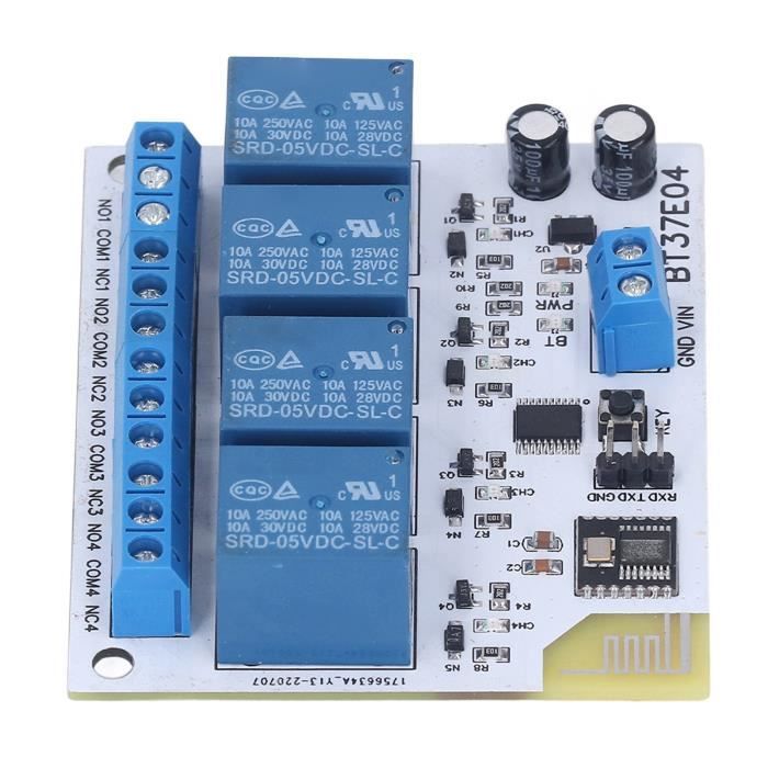 Rf Module Relais Module de contrôle de relais 4 canaux anti-interférences Panneau de ...