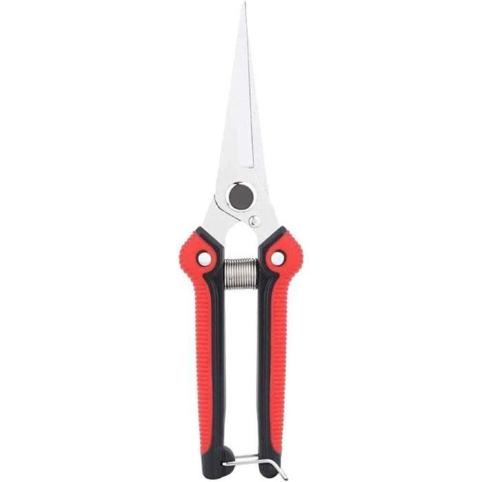 Lot De 3 Ciseaux De Jardin Professionnels - Pour Taille Plantes, Fleurs, Bonsaï, Branches - Avec Sac De Rangement