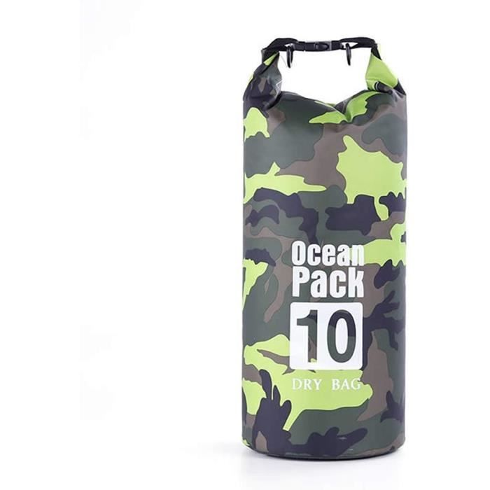 Sac étanche Ultra-léger 10L - Imperméable, Résistant Au Sable, Idéal Rafting, Pêche, Camping, Natation (bleu) - 13