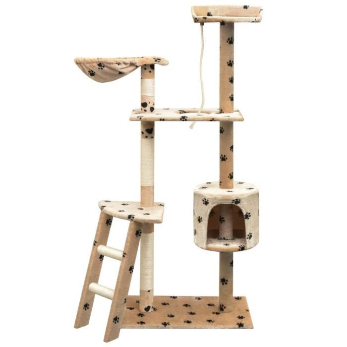 Arbre À Chat vidaXL – Multi-niveaux, 2 Paniers, Tunnel, Griffoirs Sisal - vue 6