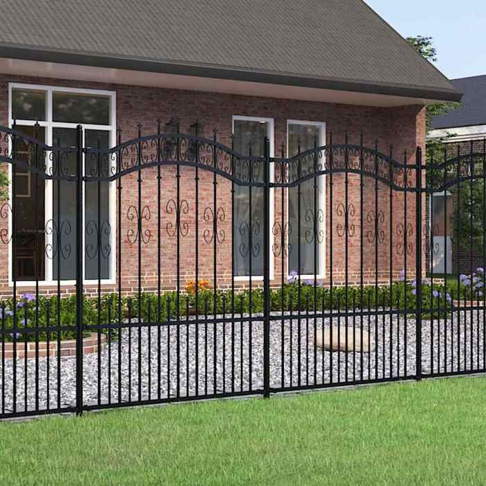 vidaXL Clôture de jardin avec sommet de lance - vue 3