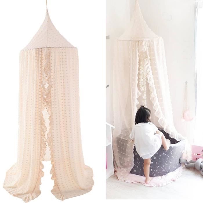 Ciel De Lit Baldaquin Décoratif Navaris 240x50 Cm, Voile Menthe, Pour Chambre Enfant