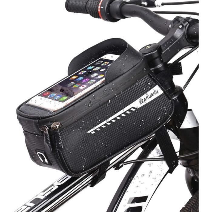 Sac/Sacoche Vélo Guidon VTT étanche Porte-bagages Téléphone Smartphone