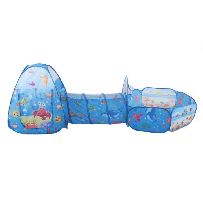 3 Sprouts – Ensemble Tente De Jeu Et Tunnel Enfant – Terrazzo Beige, Stimulation Créative, Motricité, Jeu Intérieur Sécurisé, Dès 3 Ans