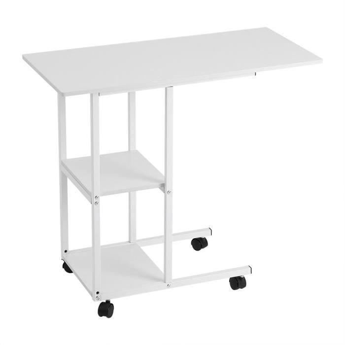 MultiWare Table Dordinateur Portable Réglable pour Canapé Lit Blanc 