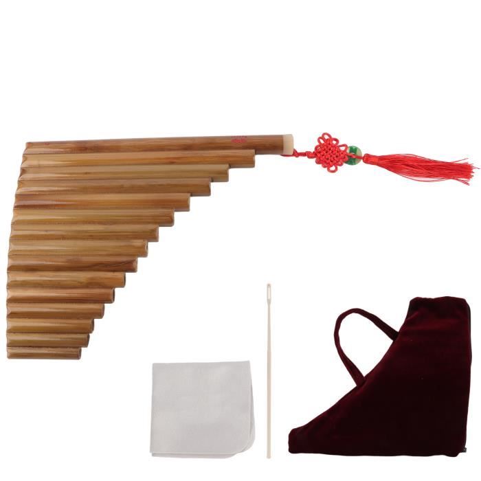 Rectangleflute Instrument Pan Flute 15 Pipes Pan Flute G Tone Chinois Pan Pipe Instrument Flûte ...