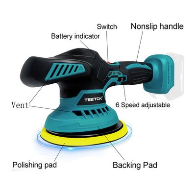 Polisseuse Voiture Sans Fil 21V Kit Complet Excentrique - Lustreuse Avec Accessoires