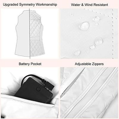 Gilet Chauffant Électrique Deceny - 13 Zones Chauffantes, Batterie 15000mAh - Homme/Femme