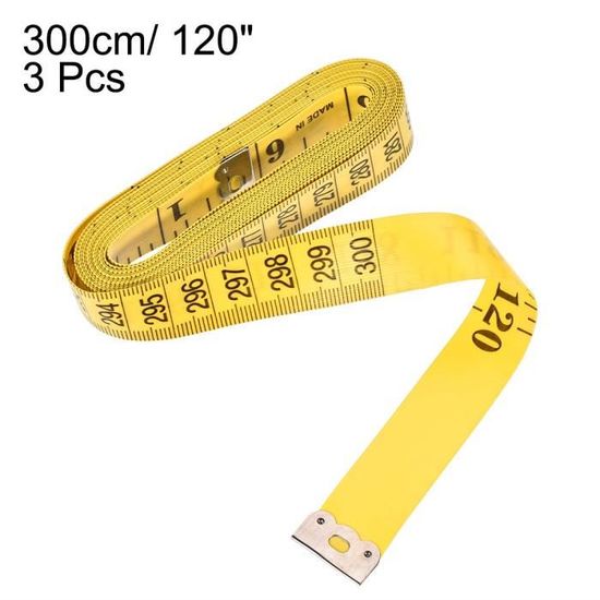 120 pouces/3m Double échelle corps souple sur mesure pour la couture de  mesure de bande - Chine Adapter un ruban à mesurer, double échelle de mesure  de bande