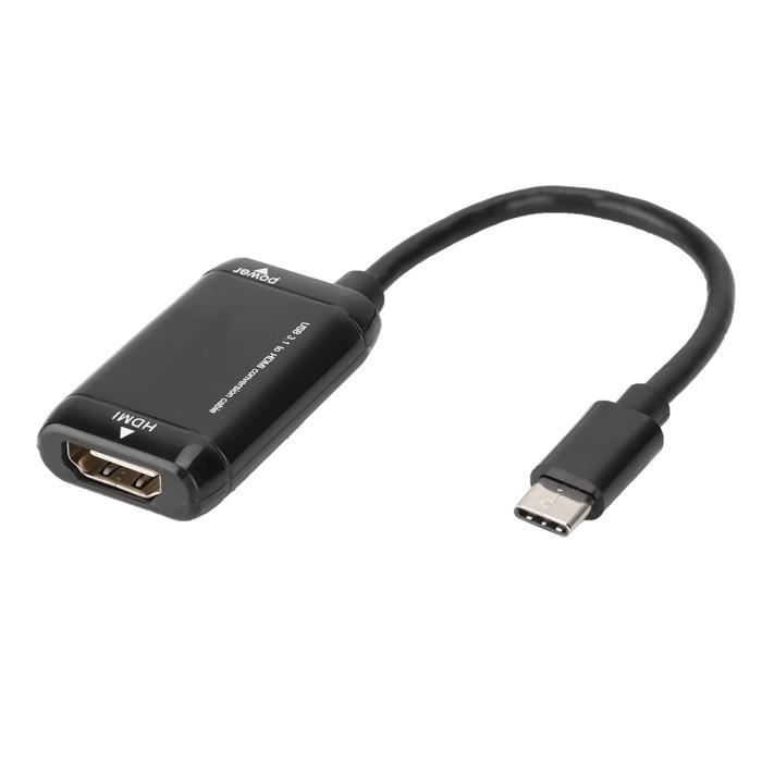 Câble Adaptateur Usb Femelle Vers Hdmi Mâle Hdtv, Câble Usb Mâle Vers